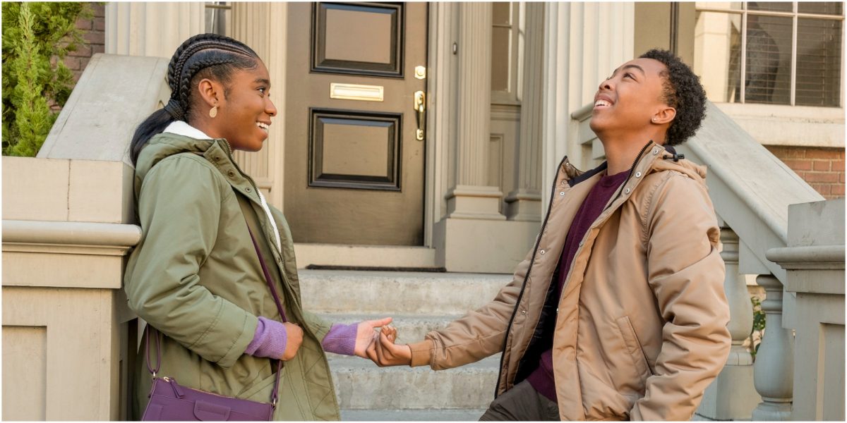 Lyric Ross et Asante Blackk sur le tournage de This Is Us.