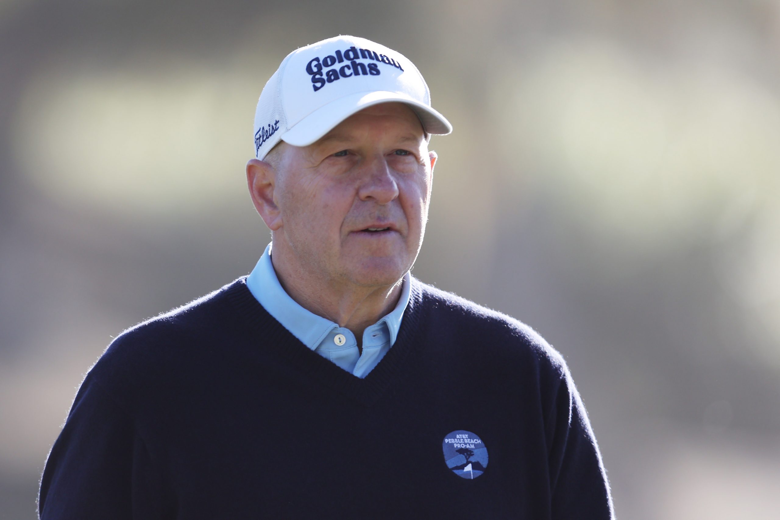 Le PDG de Goldman Sachs David Solomon sur le terrain de golf