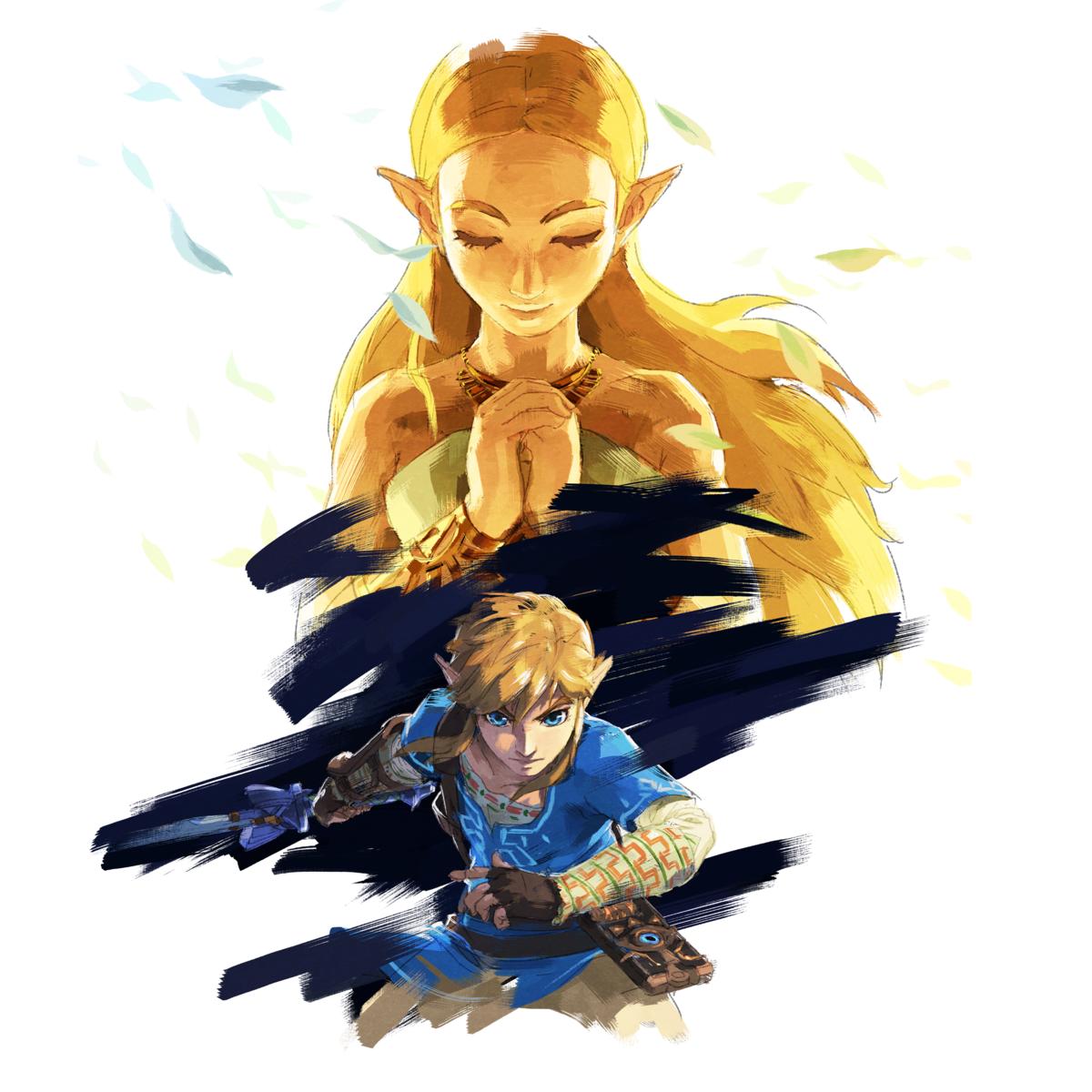 La princesse Zelda et Link de l'œuvre
