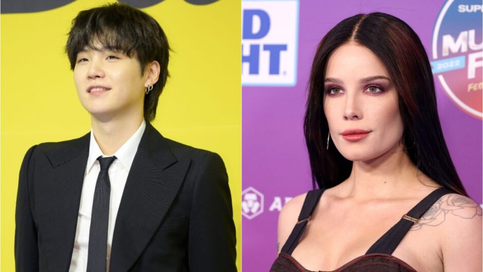 BTS : Halsey vient de partager une photo de Suga avec son fils et c&rsquo;est plus que précieux