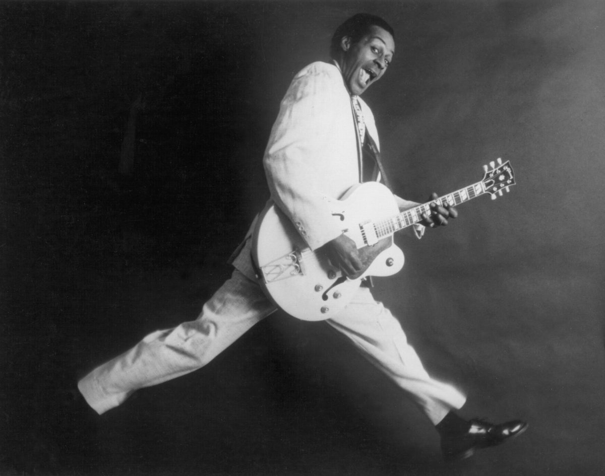Chuck Berry avec une guitare