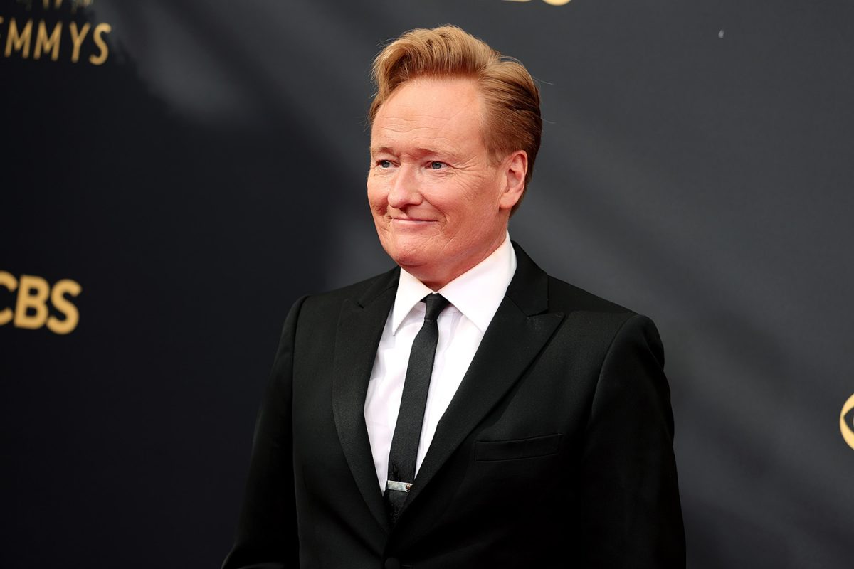 Animal Crossing a trompé Conan O'Brien lors d'un récent appel Zoom. Photo : Conan O'Brien à la 73e édition des Emmy Awards