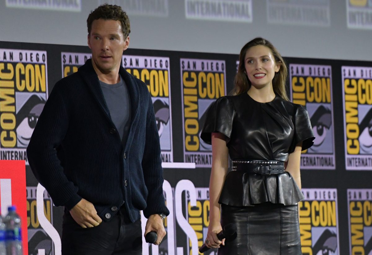 Benedict Cumberbatch et Elizabeth Olsen, qui incarnent Doctor Strange et Scarlet Witch dans