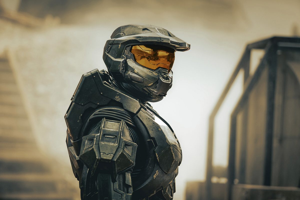 Pablo Schreiber en tant que Master Chief dans Halo