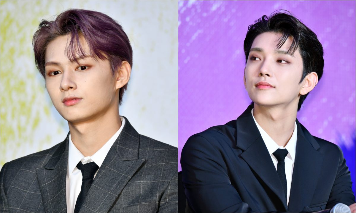 Une photo jointe des membres de Seventeen Jun et Joshua
