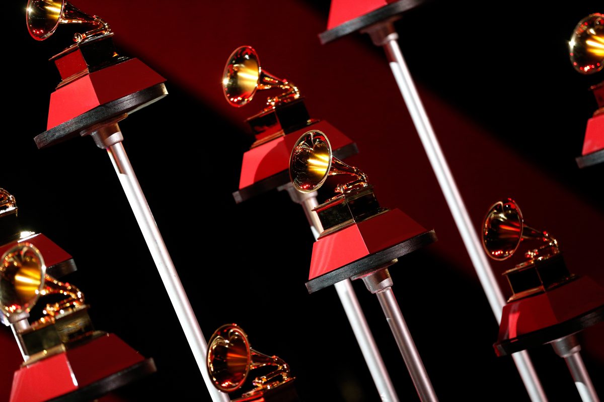 Une vue du trophée Latin Grammy Award
