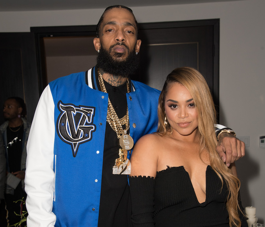 Nipsey Hussle et Lauren London posent pour la photo