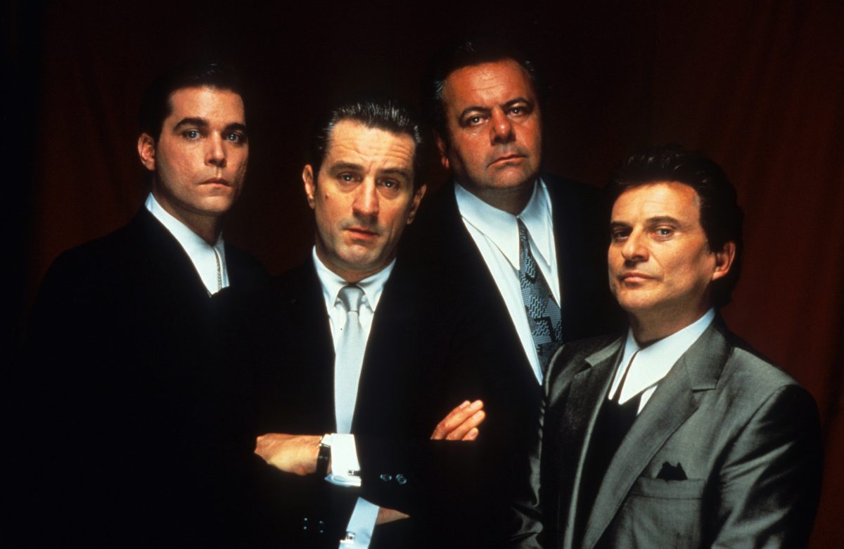 Ray Liotta, Robert De Niro, Paul Sorvino et Joe Pesci apparaissent ensemble pour une photo promotionnelle pour 'Les Affranchis'