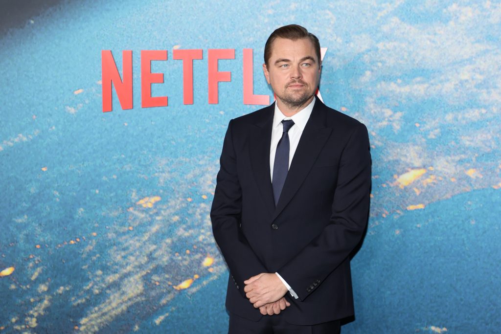 Leonardo Dicaprio apparaît à la première de Don't Look Up.