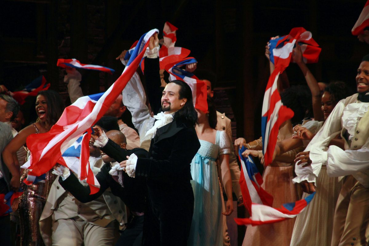 Lin-Manuel Miranda et le casting de 
