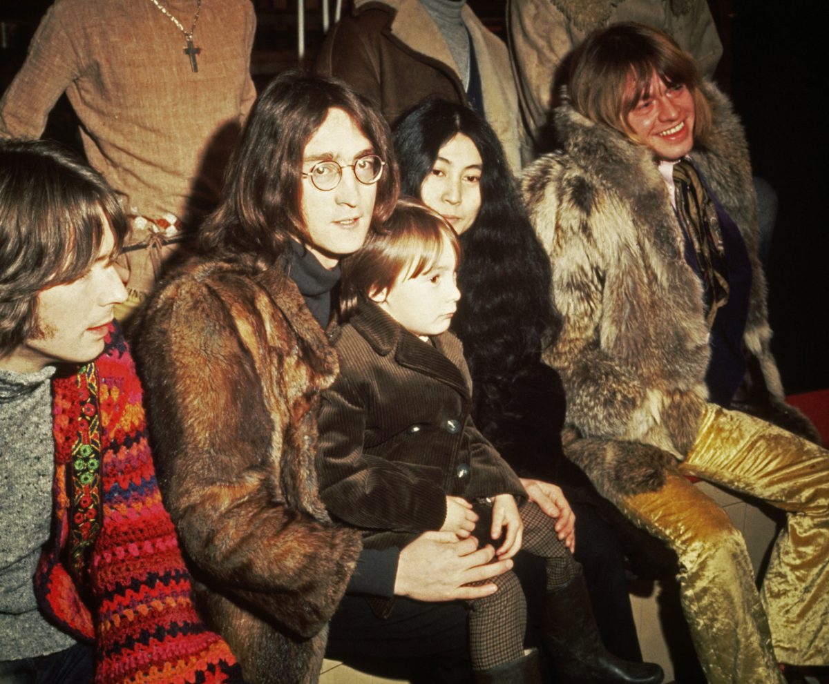 John Lennon, Yoko Ono et Julian Lennon pendant le tournage de 