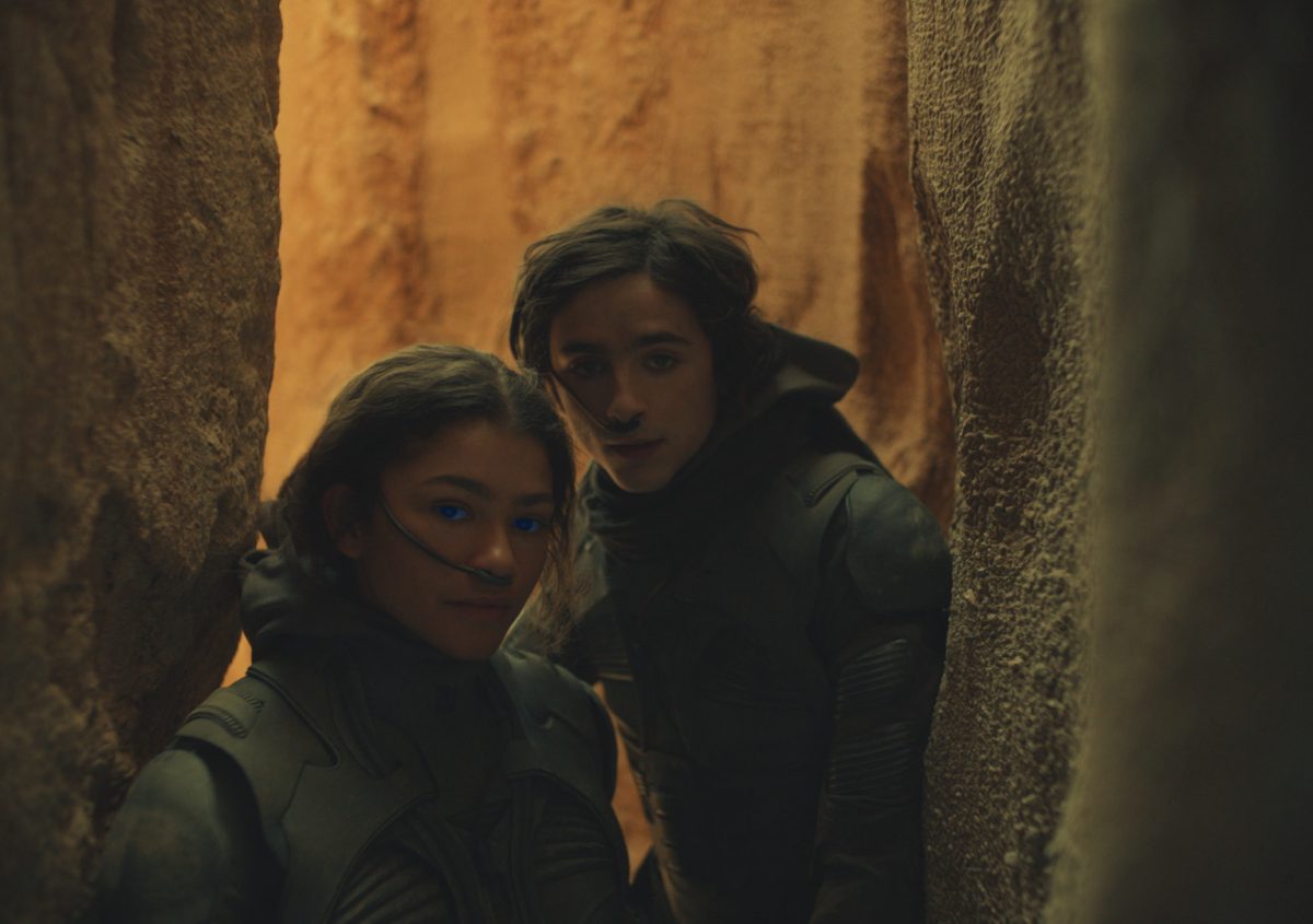 Zendaya et Timothée Chalamet dans le rôle de Chani et Paul Atreides dans