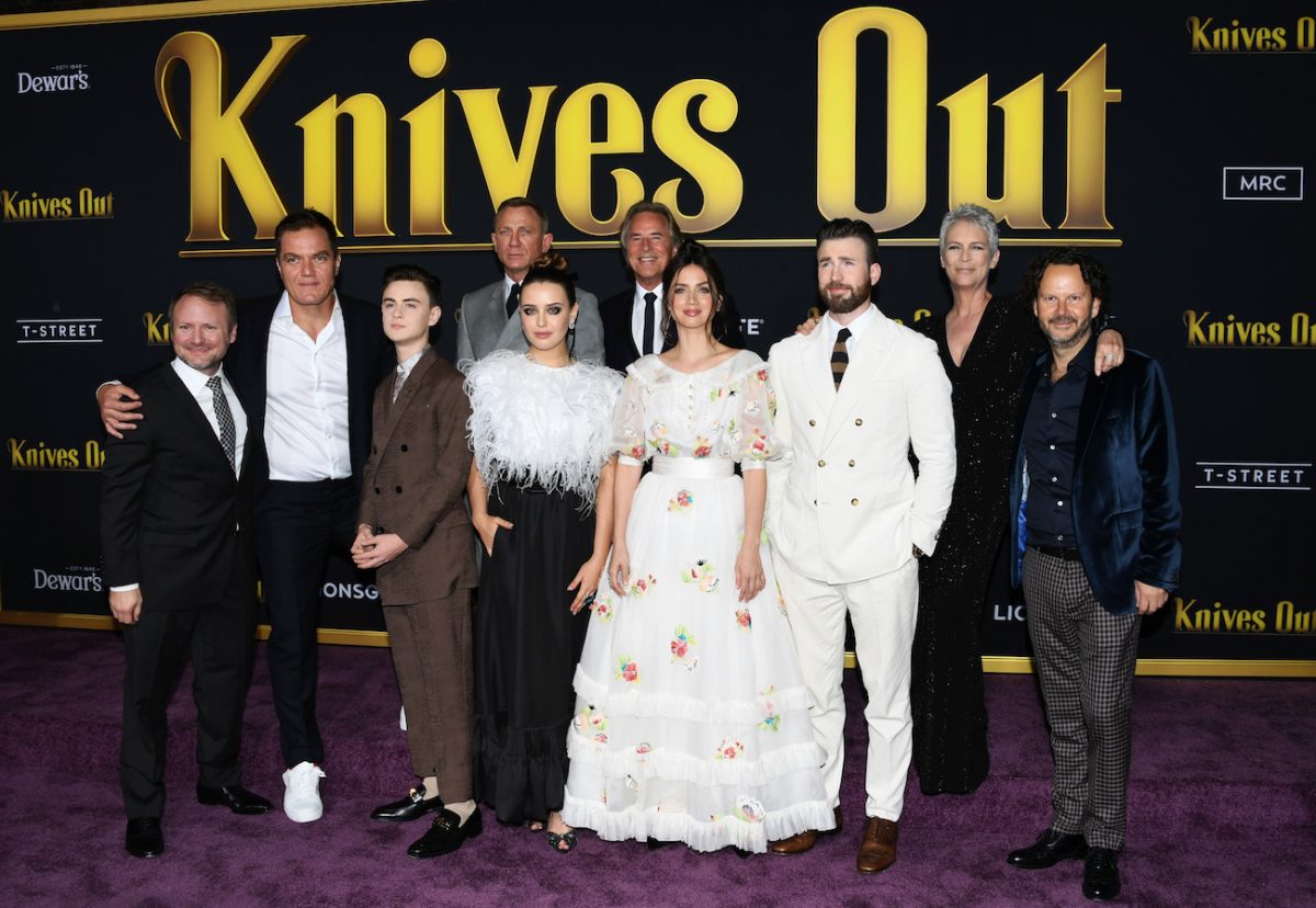 Le casting de 'Knives Out' lors de la première du film en Californie, 2019.