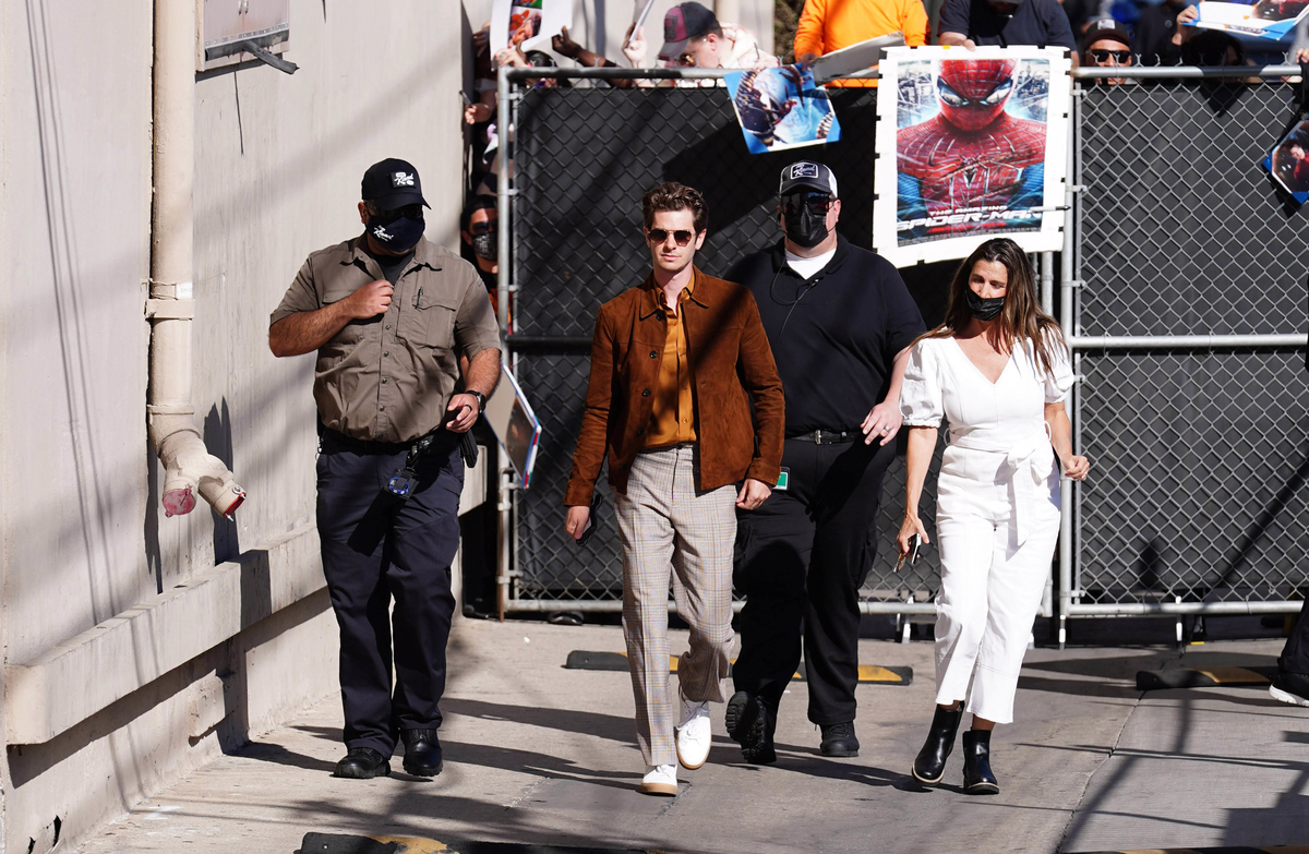 'The Amazing Spider-Man' star Andrew Garfield à 'Jimmy Kimmel Live !'