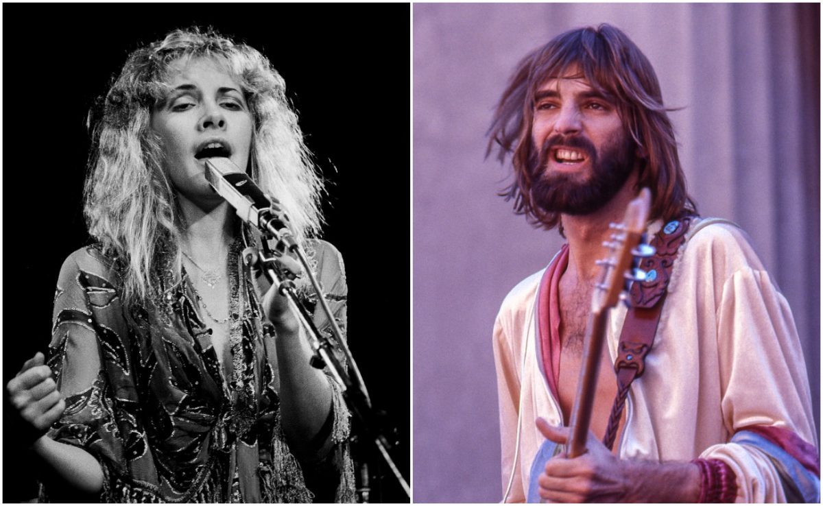 Stevie Nicks se produisant avec Fleetwood Mac en 1978 et Kenny Loggins se produisant en Californie en 1977. 