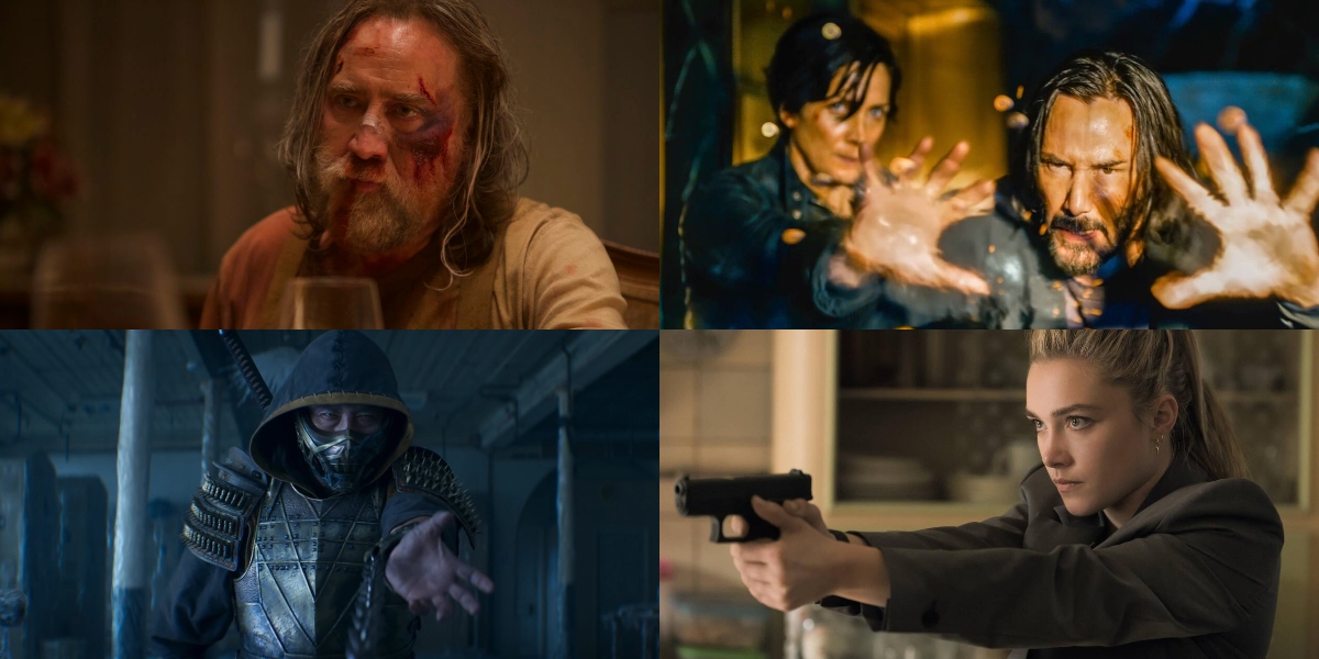 (dans le sens des aiguilles d'une montre) Nicolas Cage dans 