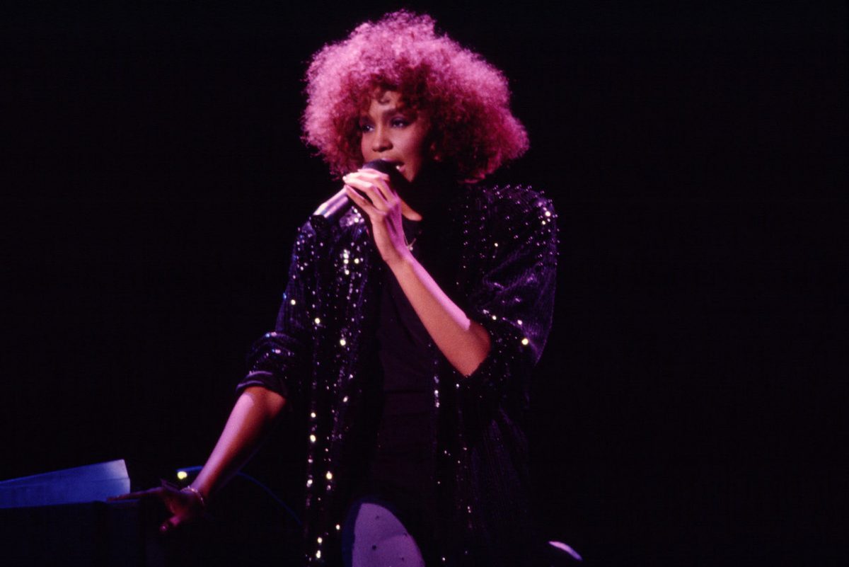 Whitney Houston se produit sur scène