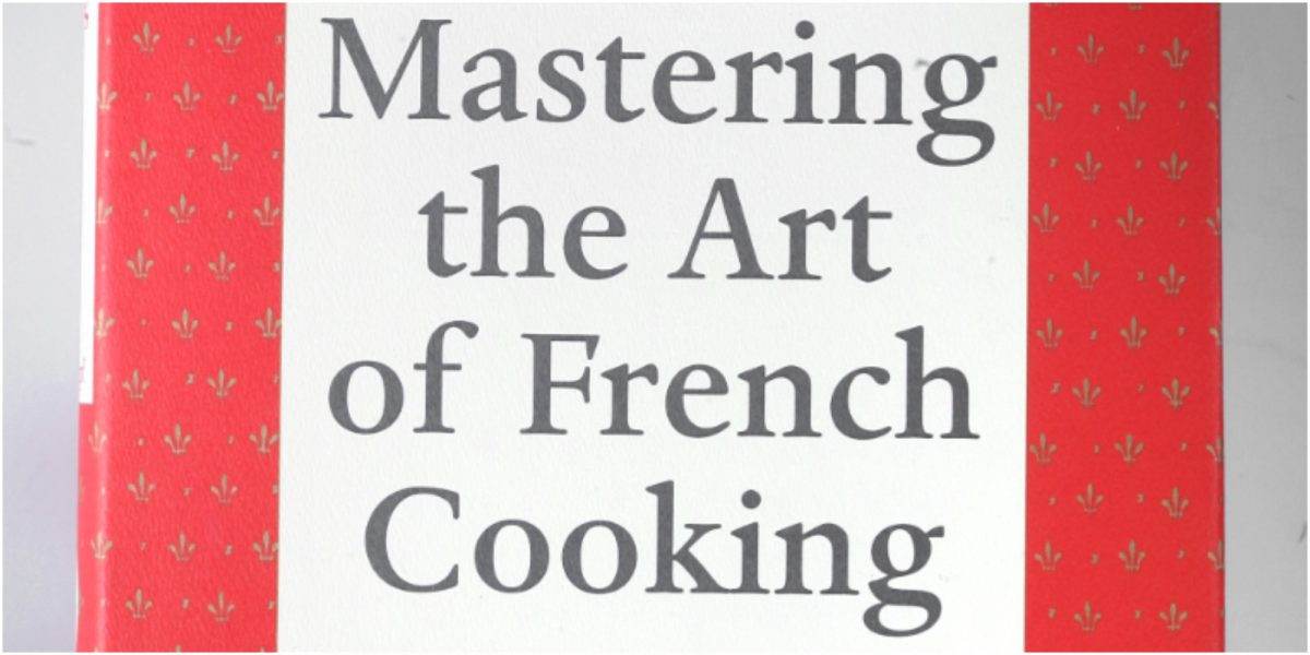 La pochette de Mastering the Art of French Cooking de Julia Child.
