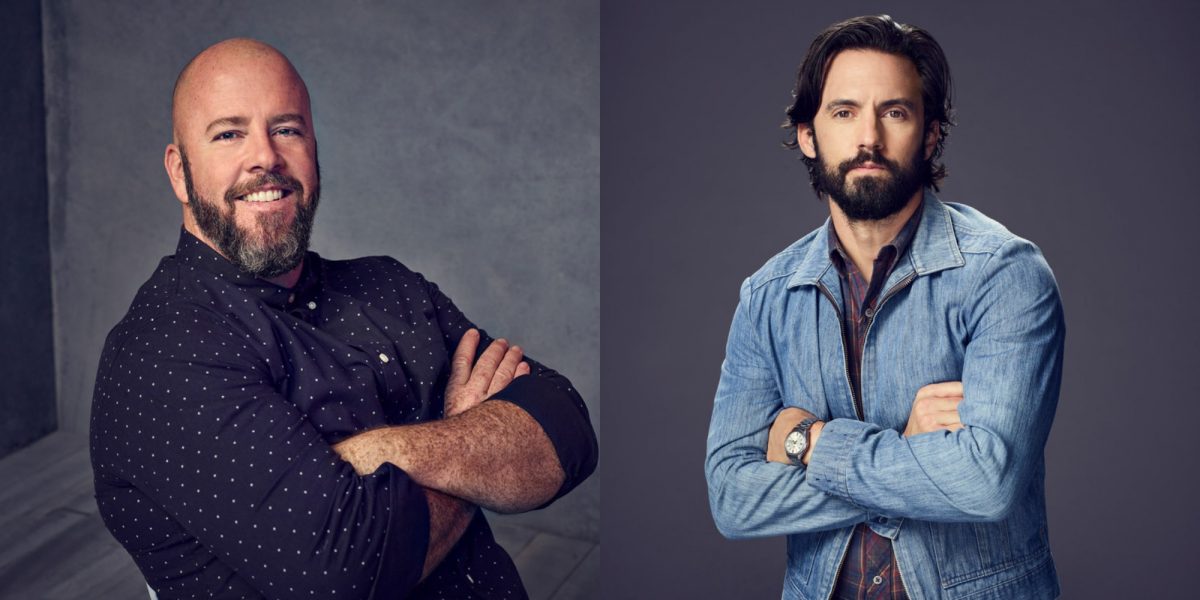 Chris Sullivan et Milo Ventimiglia sur des photos NBC côte à côte.