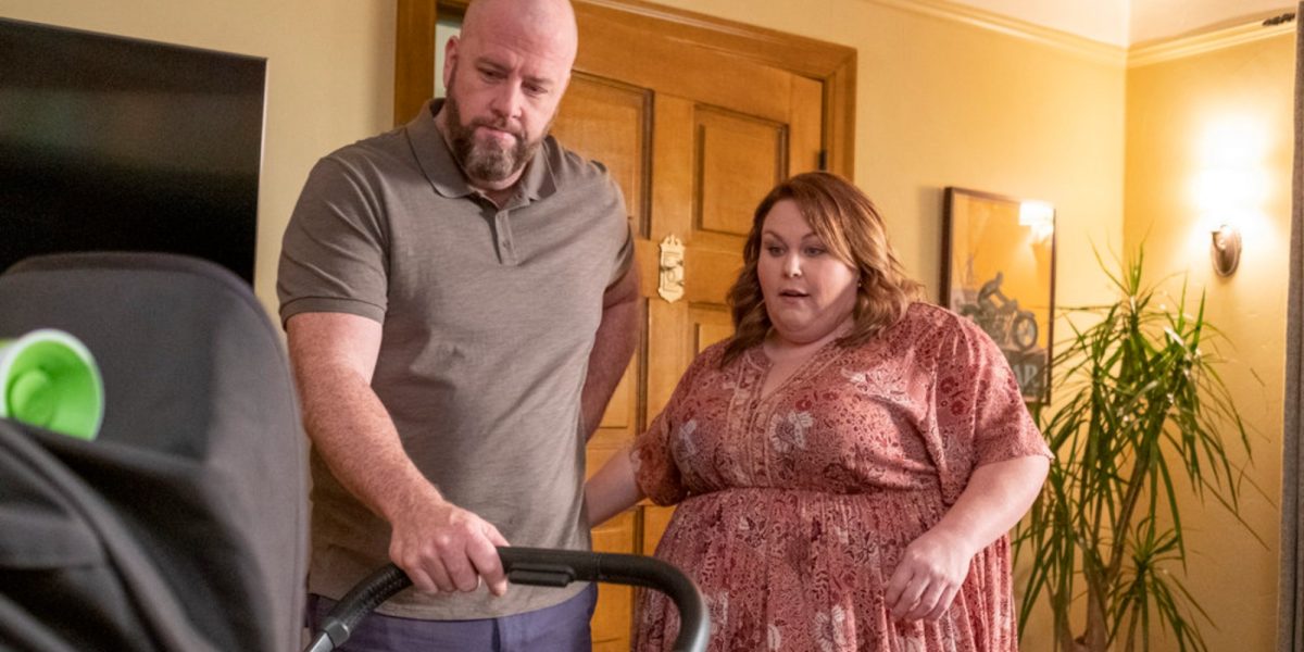 chrissy metz et chris sullivan sur le tournage de c'est nous