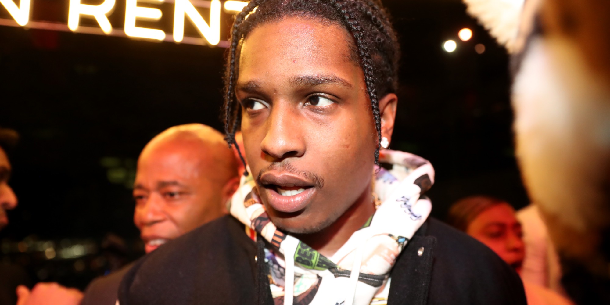 A$AP Rocky sur une photo de paparazzi.