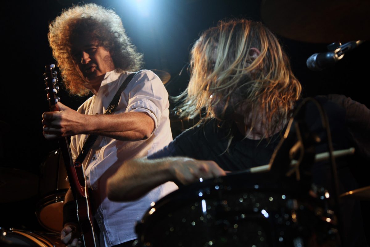 Brian May et Taylor Hawkins se sont produits à Scala en 2010.