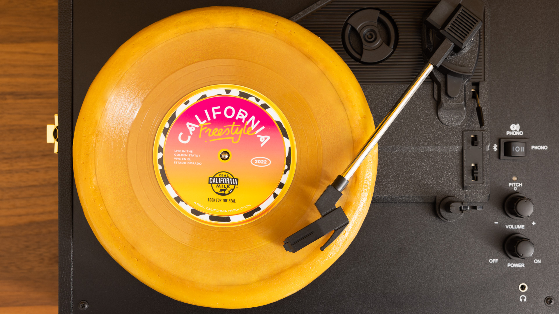 Record de freestyle californien fait de fromage