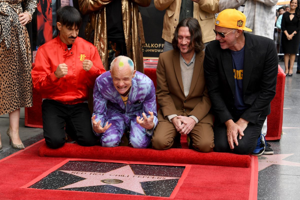Les Red Hot Chili Peppers reçoivent leur étoile sur le Hollywood Walk of Fame en 2022.