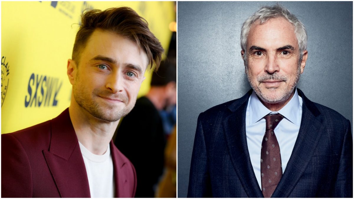 Daniel Redcliffe (à gauche, en 2022) et Alfonso Cuarón (en 2021) ont travaillé ensemble sur
