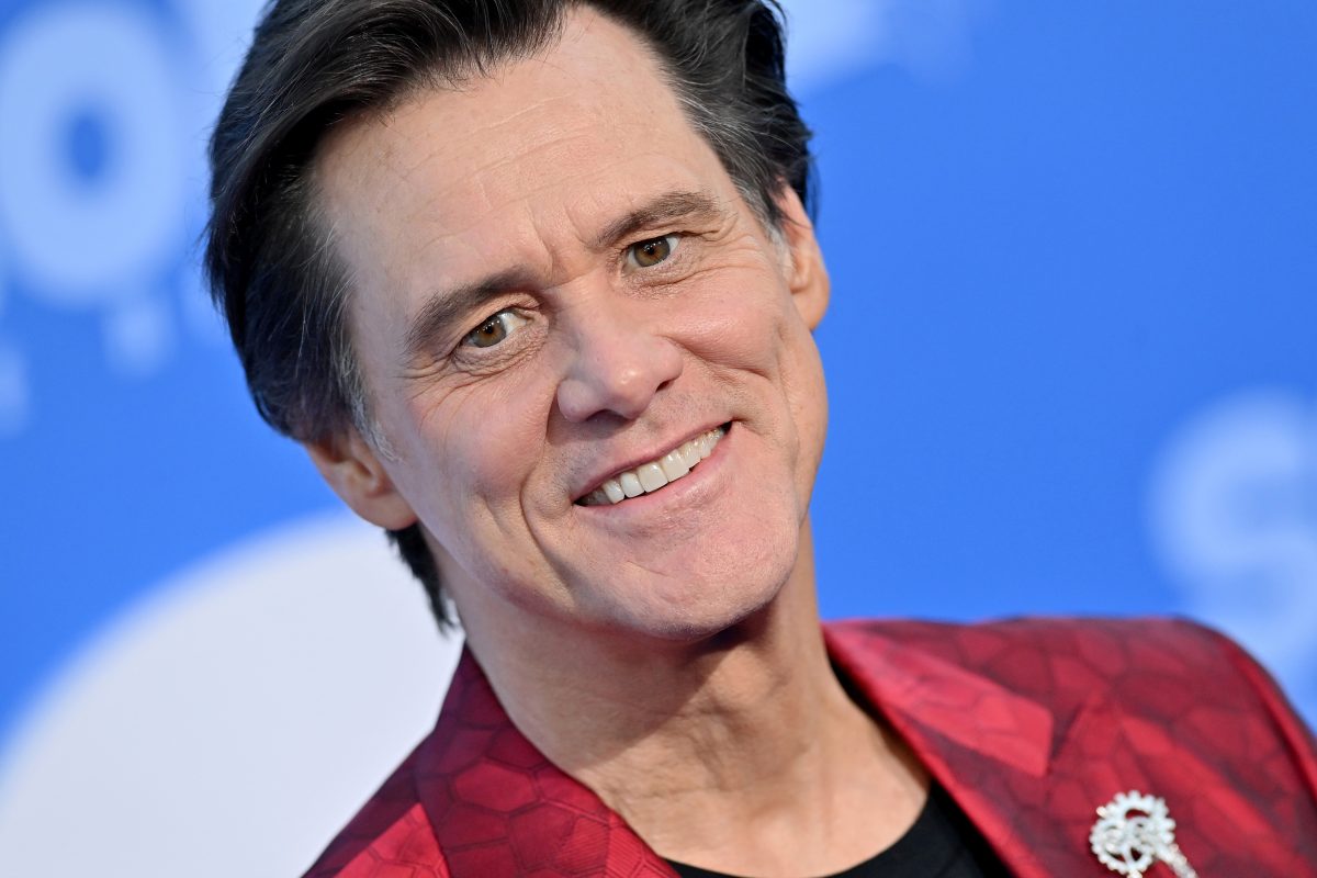 La star d'Ace Ventura, Jim Carrey, assiste à la première du film Sonic the Hedgehog 2