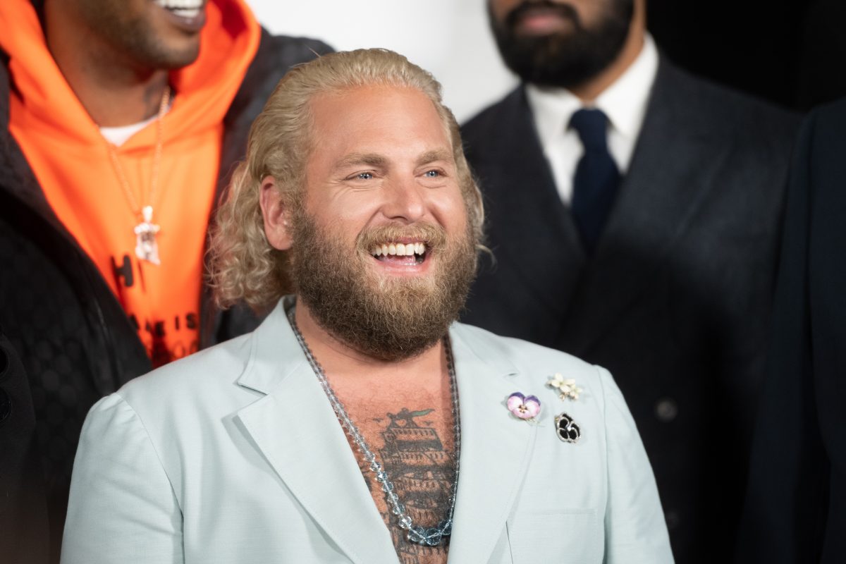 Jonah Hill, qui a fait une brève apparition dans Django Unchained de Quentin Tarantino, assiste à la première de Don't Look Up de Netflix.