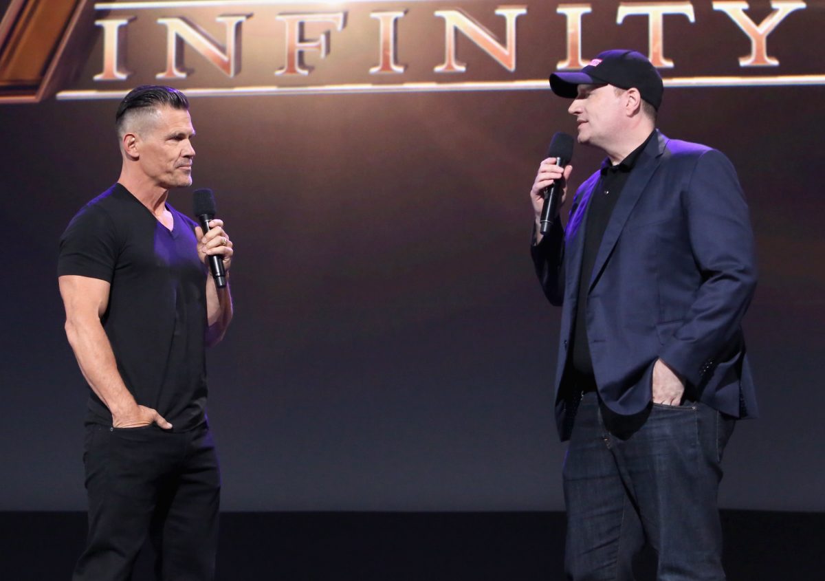 Josh Brolin, qui joue Thanos dans Avengers : Infinity War, assiste à la présentation de Marvel à Disney's D23 EXPO 2017