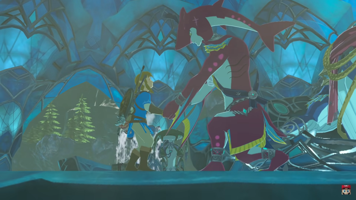 Link et le prince Sidon dans la bande-annonce de 