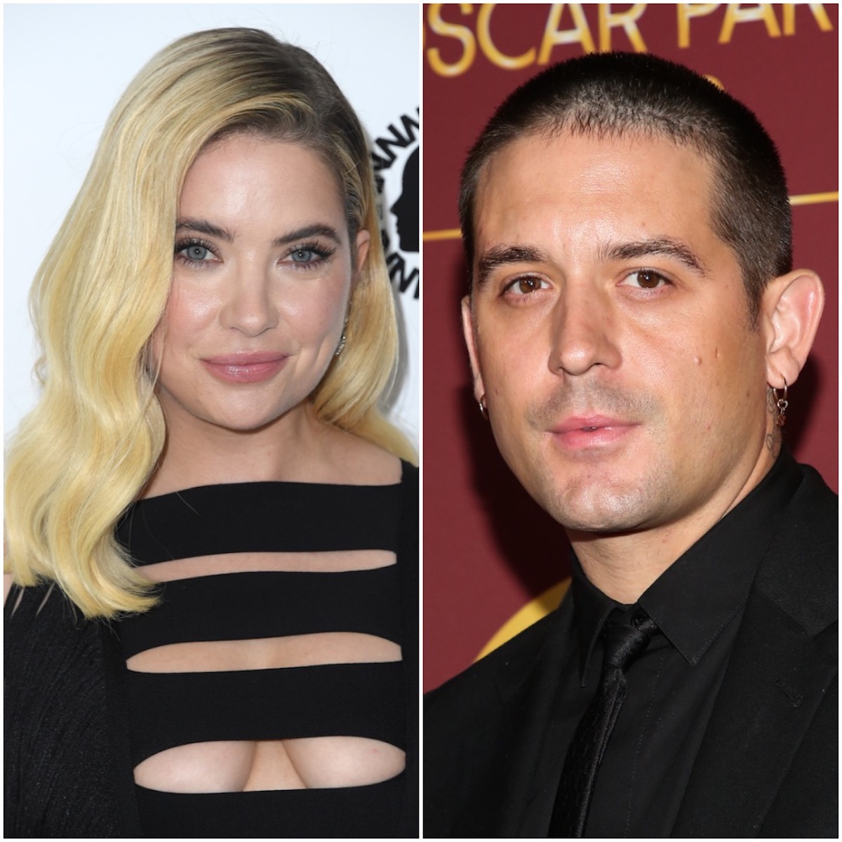 Photos côte à côte d'Ashley Benson et G-Eazy.