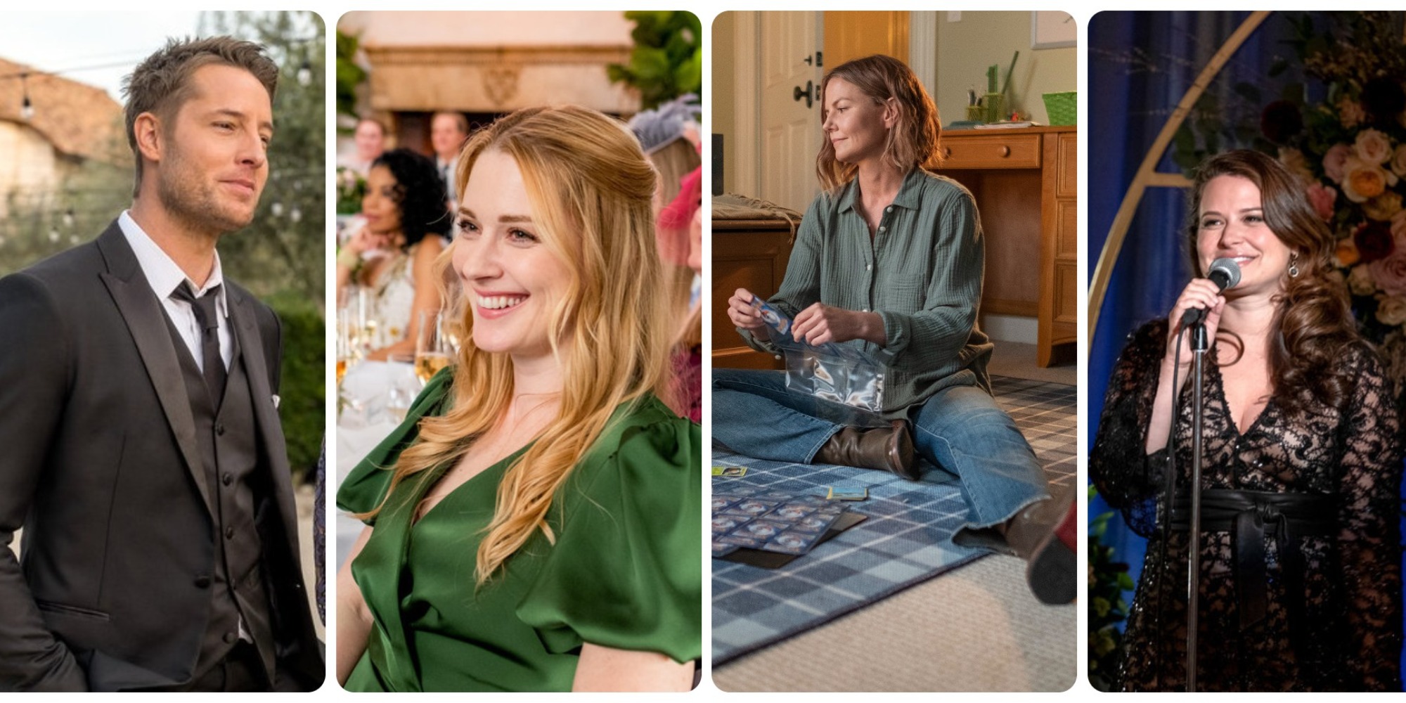 Les acteurs de This Is Us Justin Hartley, Alexandra Breckinridge, Jennifer Morrison et Katie Lowes.