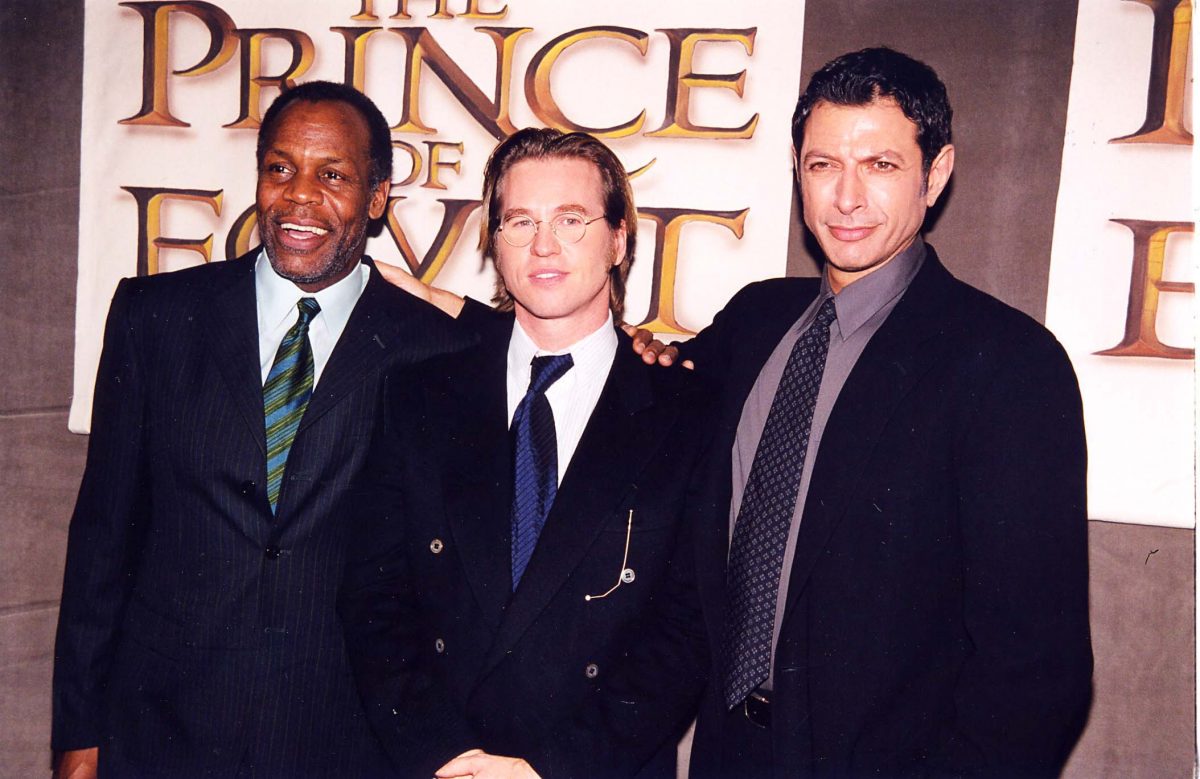 Danny Glover, Val Kilmer et Jeff Goldblum lors de la première de 