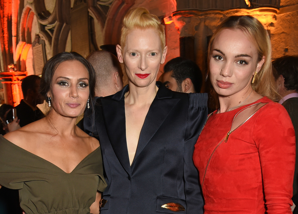 Zara Phythian, Tilda Swinton et Katrina Durden à Marvel Studios et British GQ ont organisé une réception dans The Cloisters
