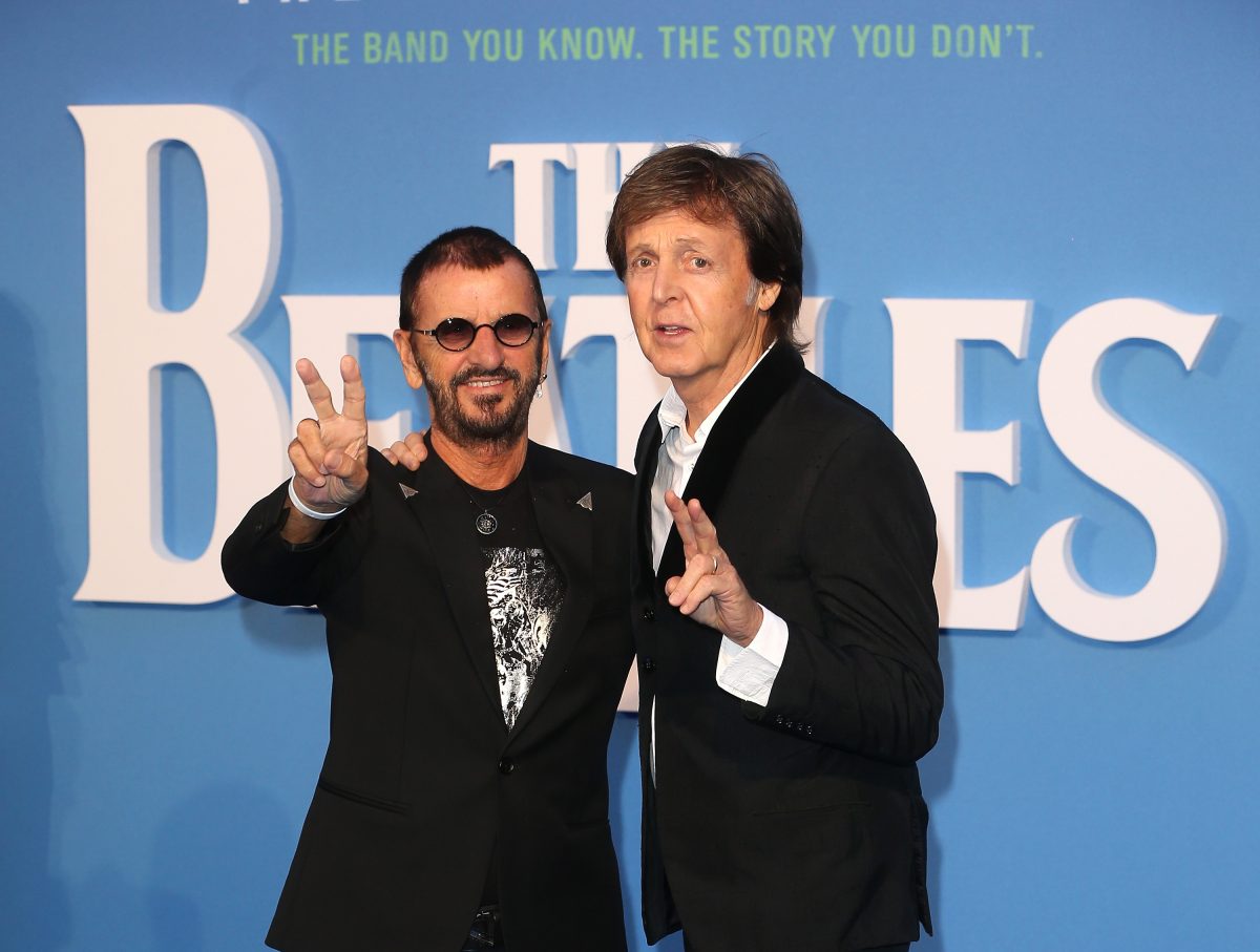 Ringo Starr et Sir Paul McCartney arrivent pour la première mondiale de 'The Beatles : Eight Days A Week - The Touring Years'
