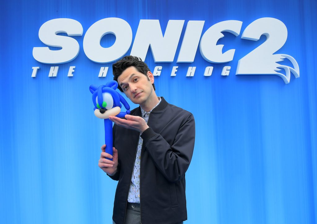 Ben Schwartz lors d'un événement promotionnel pour 'Sonic the Hedgehog 2.'
