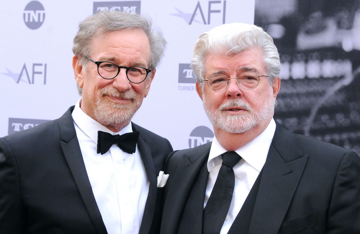 Steven Spielberg et George Lucas assistent à l'AFI Life Achievement Tribute for Star Wars compositeur John Williams