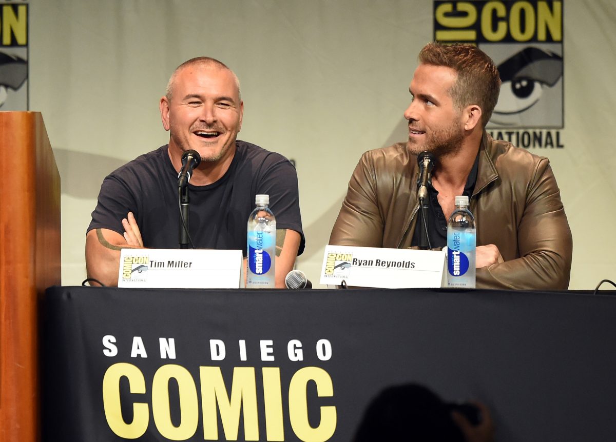 Tim Miller et Ryan Reynolds lors du panel 20th Century FOX au Comic-Con International 2015