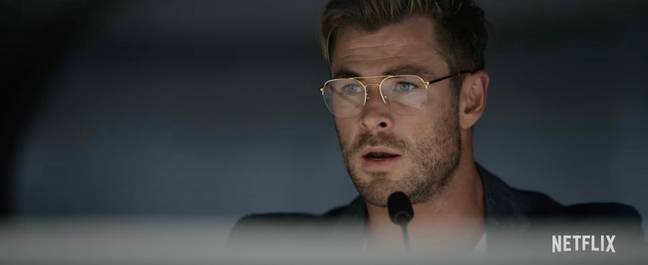 Chris Hemsworth joue dans le thriller en prison.  Crédit : Netflix