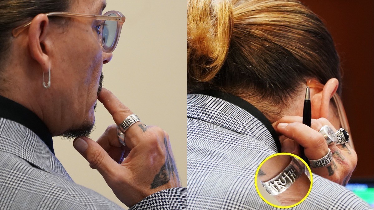 Johnny Depp porte une bague 