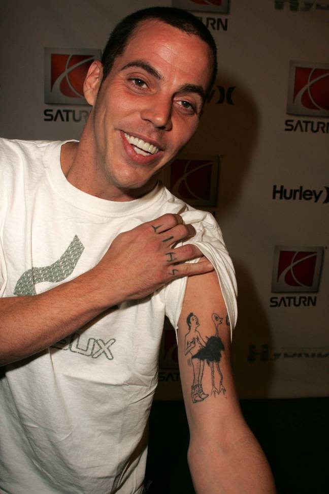 Steve-O s'est rendu compte que le tatouage était 