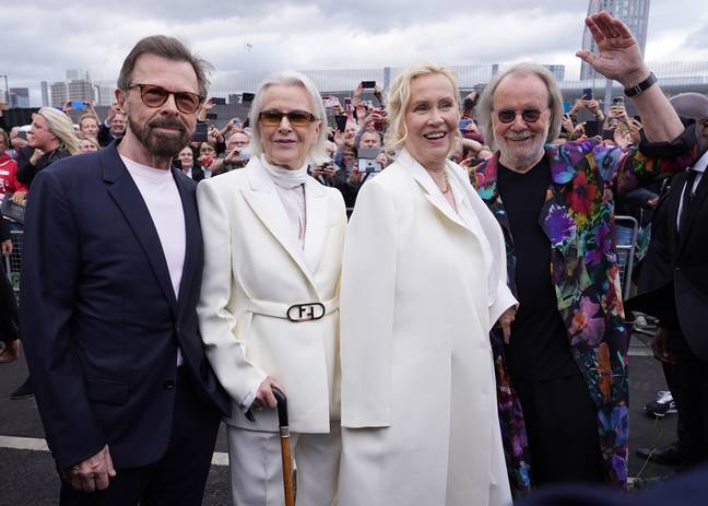 ABBA lors de la soirée d'ouverture de 'ABBA Voyage.  Crédit : Alamy 