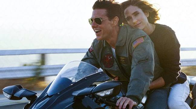 Cruise et Jennifer Connelly dans Top Gun : Maverick.  Crédit : Paramount Pictures