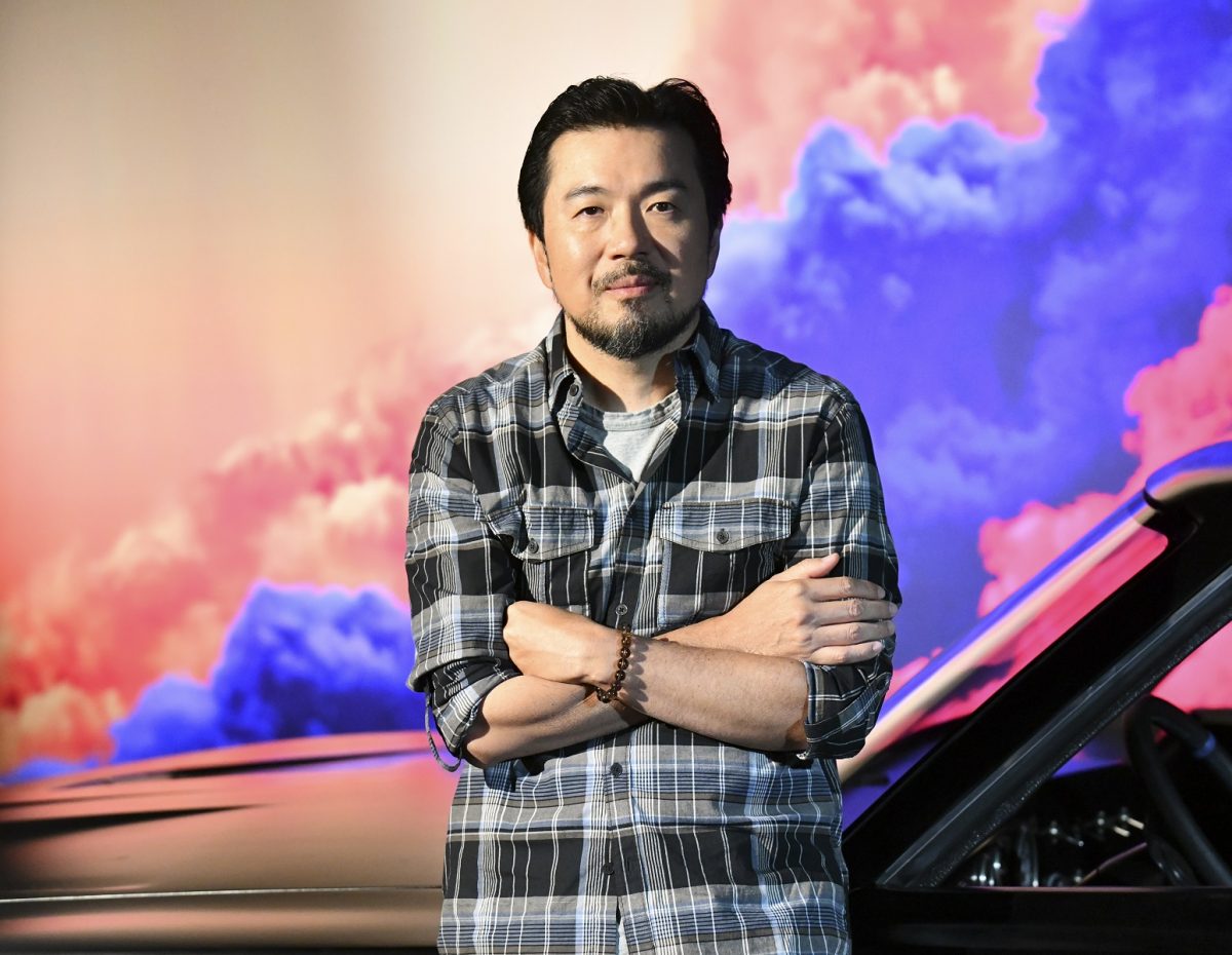 Justin Lin pose à l'événement F9 Fest en septembre 2021