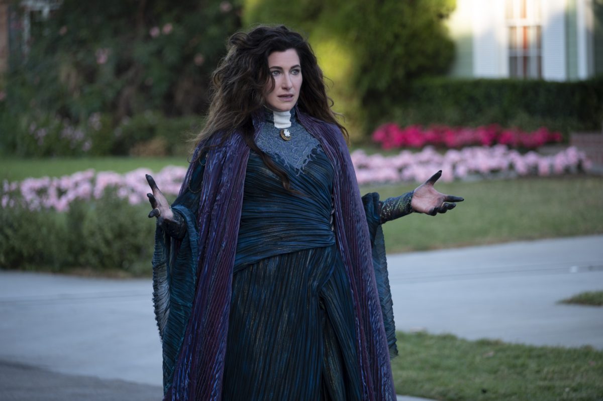 Kathryn Hahn dans le rôle d'Agatha Harkness, dont le scénario peut être impacté par la fin de