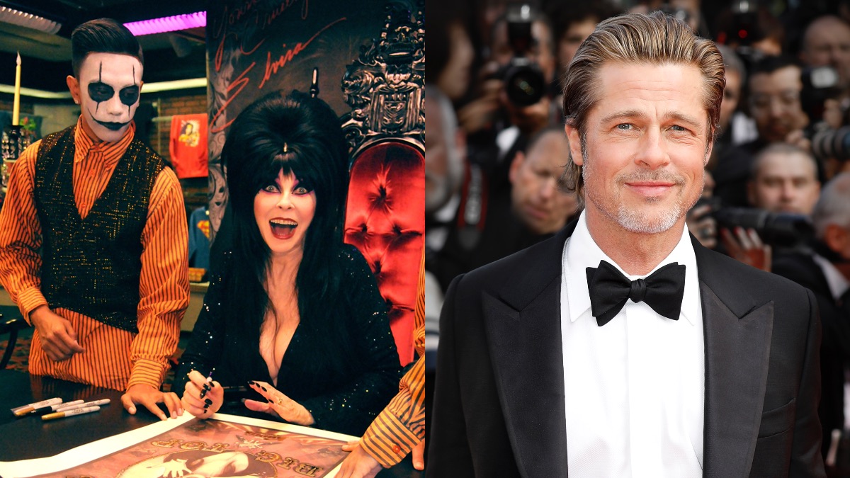 Elvira et Brad Pitt