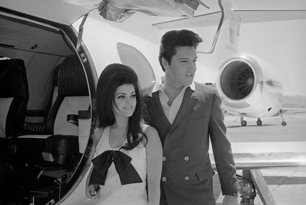 Priscilla Presley et Elvis Presley à l